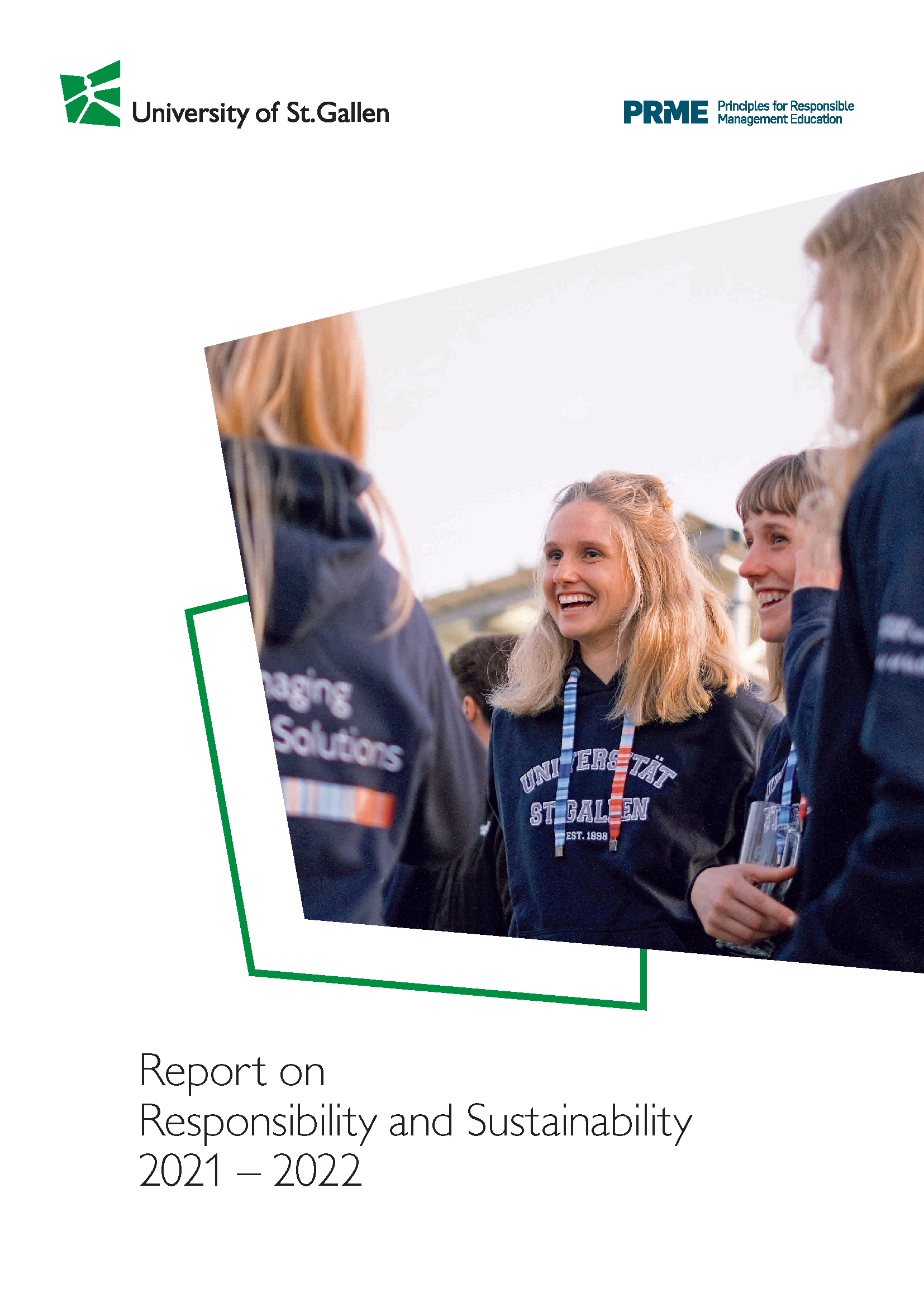 University of St Gallen PRME Report 2022 FINAL WEB Seite 01